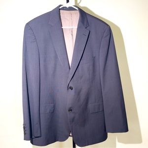 Hugo Boss 42S dark blue single breasted two button suit jacket